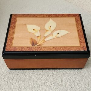 Floral Wooden Jewelry Box